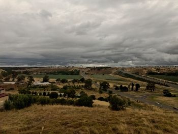 Scenic view of landscape against sky