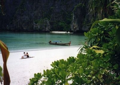 View of boats in sea