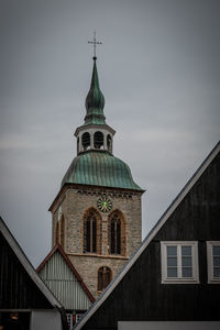 Low angle view of building against sky