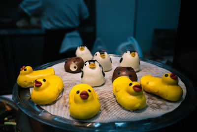 Close-up of stuffed toy on table