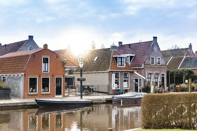 Houses by canal