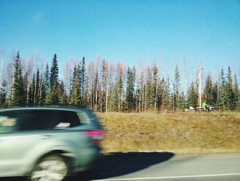 Car on road against sky