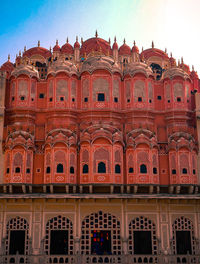 Low angle view of historical building against sky