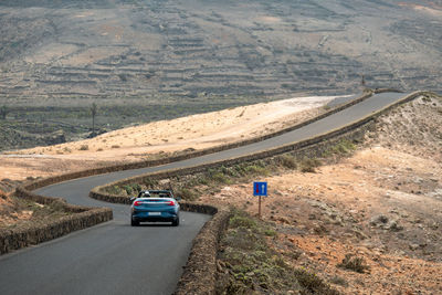 Car on country road