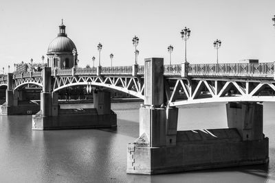 View of bridge over river