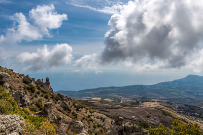 Scenic view of landscape against sky