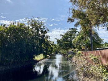 Scenic view of river against sky