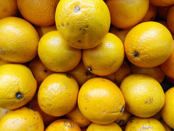 Full frame shot of oranges in the market