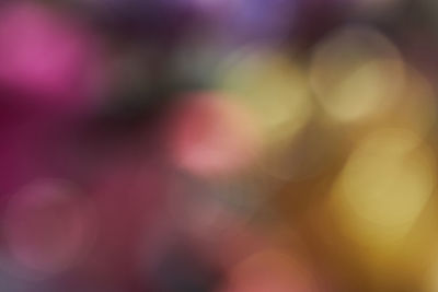 Defocused image of lights