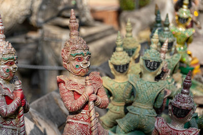 Close-up of buddha statue