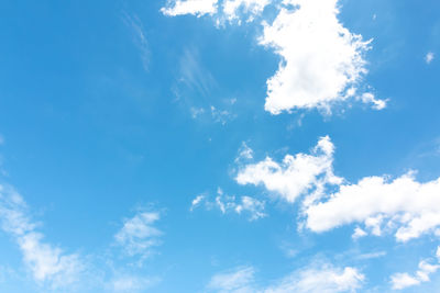 Low angle view of clouds in sky