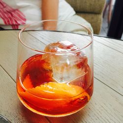 Close-up of drink on table