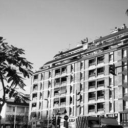 Low angle view of buildings in city