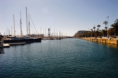 Sailboats in sea