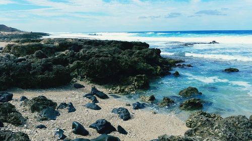 Scenic view of sea against sky