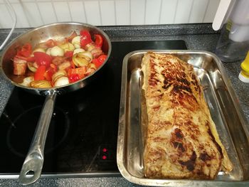 Close-up of food in plate