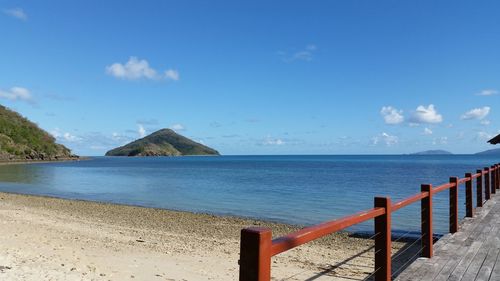 Scenic view of calm sea against sky