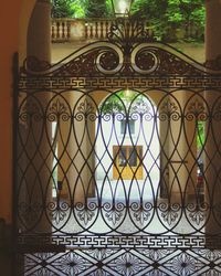 Close-up of a window of a temple