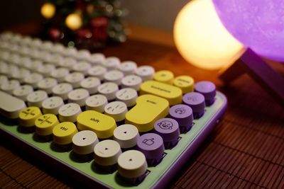 Close-up of computer keyboard
