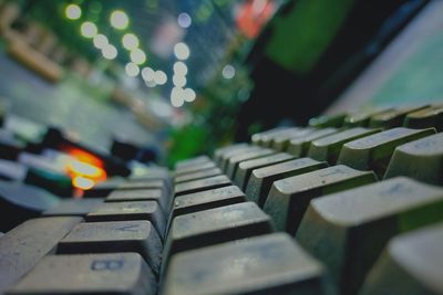 Close-up of computer keyboard