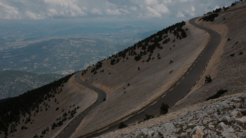 Panoramic view of landscape against cloudy sky