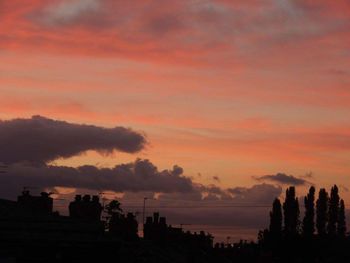 Scenic view of dramatic sky over sea