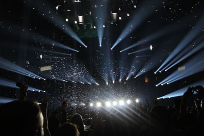 Crowd at music concert