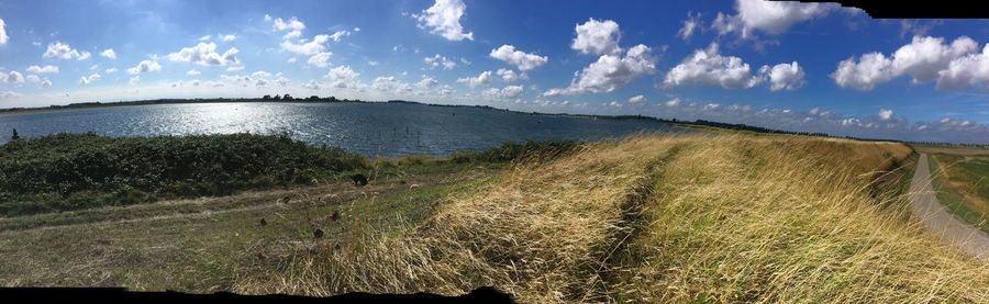 Panoramic view of sea against sky