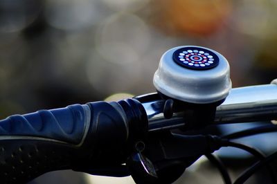 Close-up of bicycle wheel