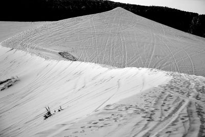 Scenic view of snow covered landscape