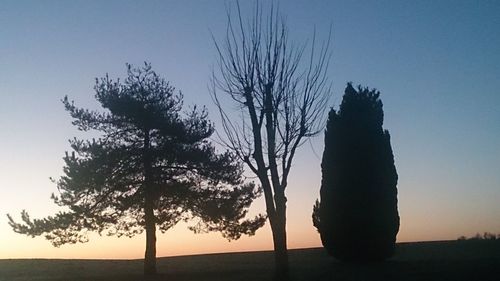 Scenic view of landscape at sunset