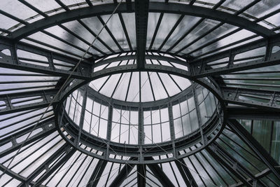 Low angle view of skylight