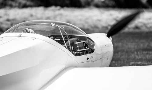 Close-up of airplane