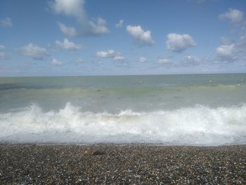 Scenic view of sea against sky