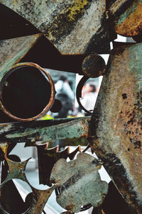 Close-up of rusty metal