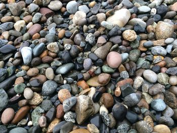 Full frame shot of pebbles