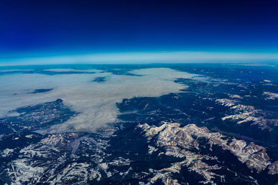 Aerial view of cityscape against sky