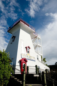 Low angle view of building against sky