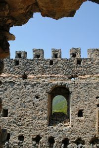 Low angle view of historical building