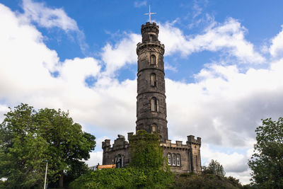 Low angle view of historical building against sky