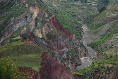 Scenic view of rocky mountain