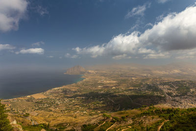 Panoramic photo of the splendid sicilian coast