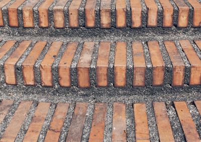 High angle view of roof tiles