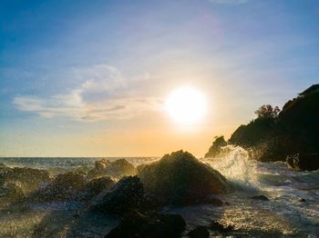 Sunset over sea