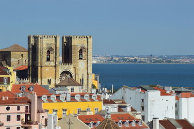 View of church at waterfront