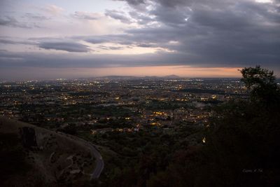 Aerial view of city
