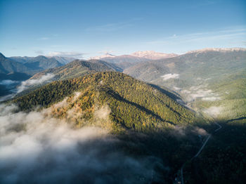 Panoramic view of landscape against sky