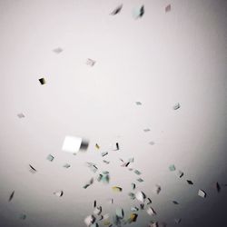 Low angle view of balloons in paper