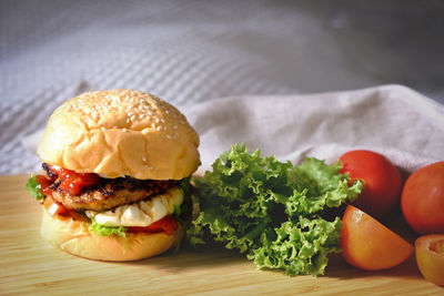 Close-up of fresh vegetables on table