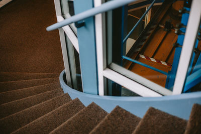 Close-up of metallic railing